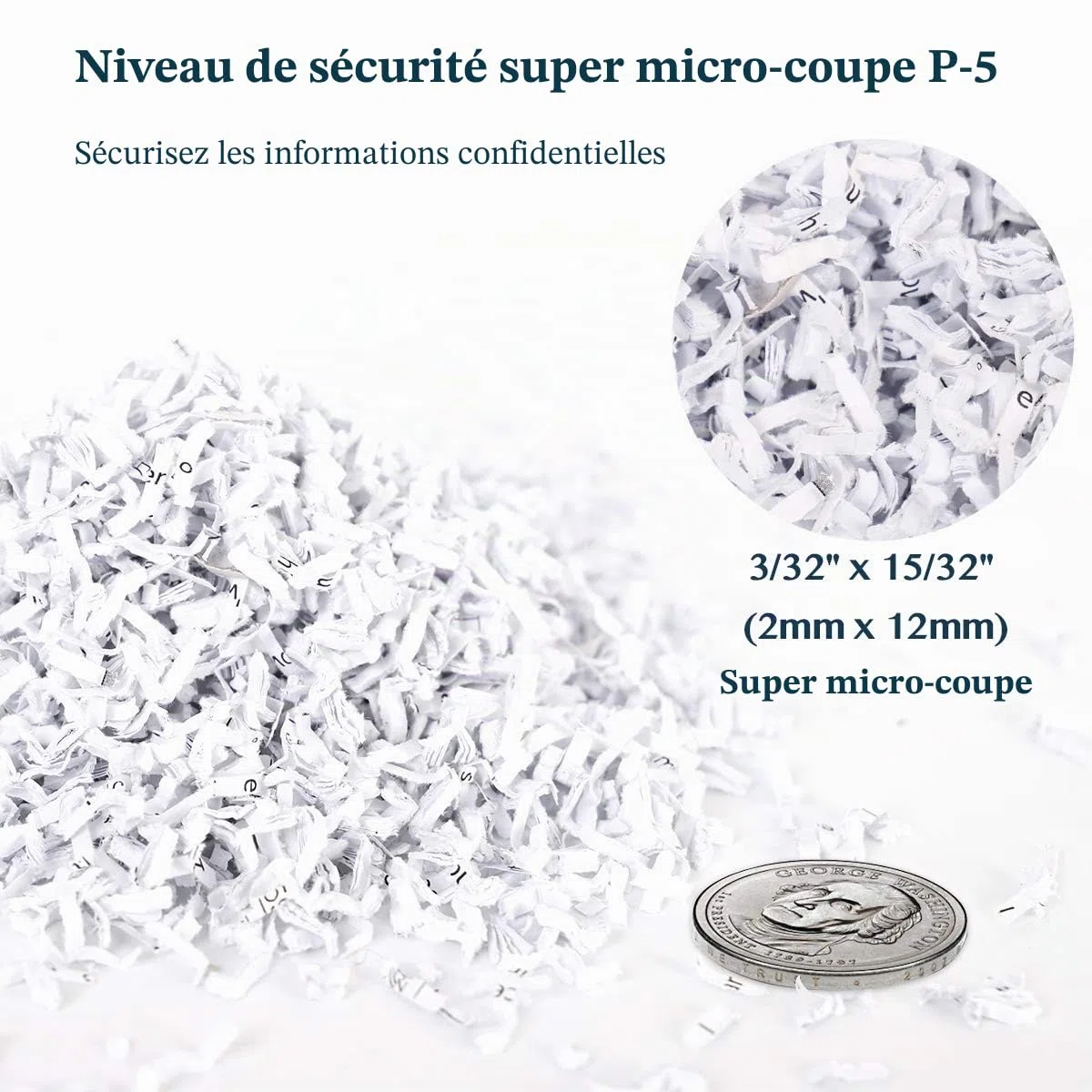 Wolverine Destructeur de Documents à 8 Feuilles P5 Haute sécurité avec Micro Coupe pour Papier Lourd et Cartes de crédit, Ultra Silencieux, avec bac Amovible d'une capacité de 17 l SD9101 (Noir)
