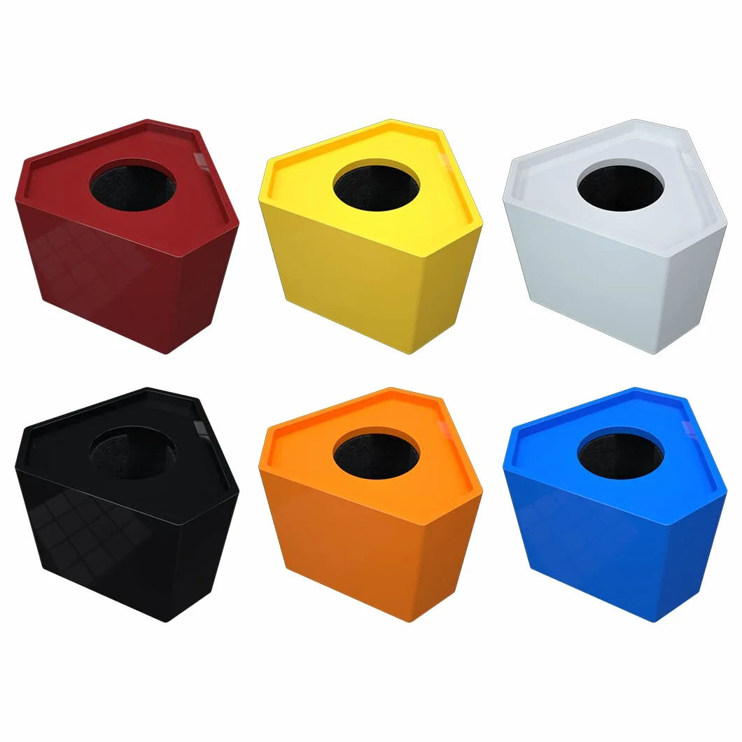 Boîte de microphone personnalisée avec logo cubique hexagonal noir