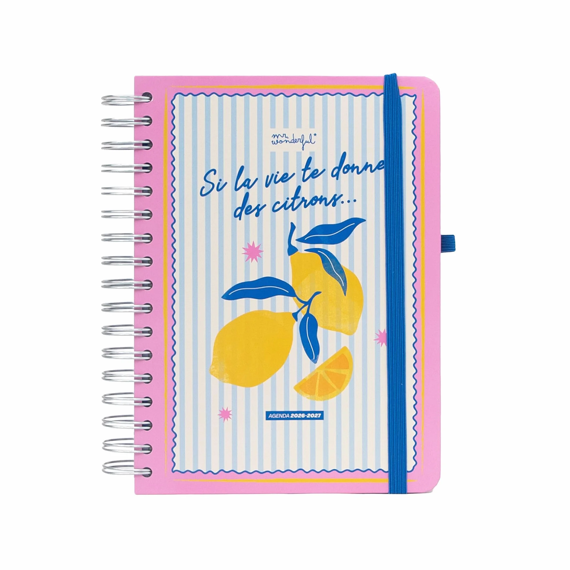 Agenda Mr. Wonderful 2026-27 Journalier Si la vie te donne des citrons