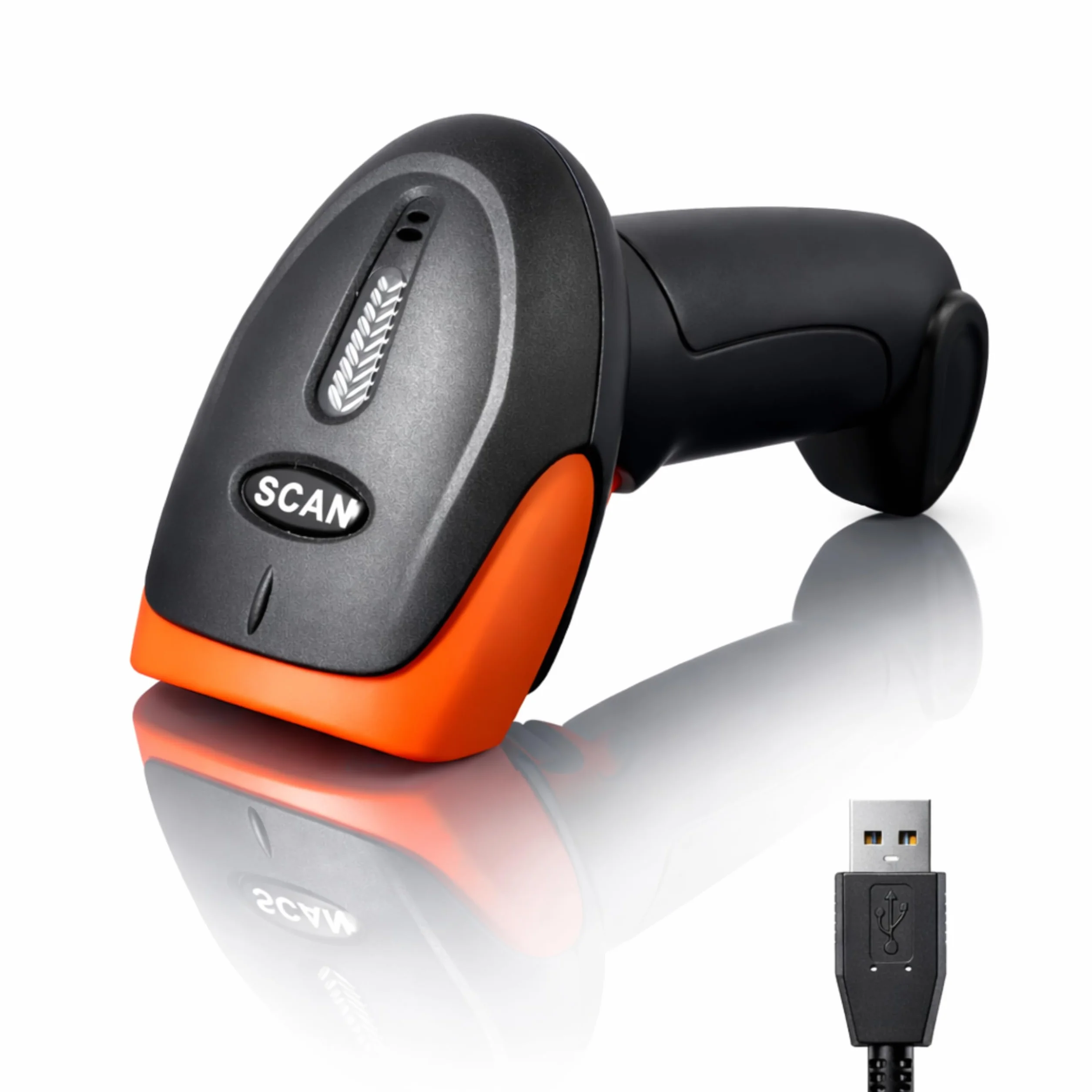 Lecteur Code Barre USB 1D 2D QR, Scanner IP54 Antichoc Compatible Windows Mac Linux