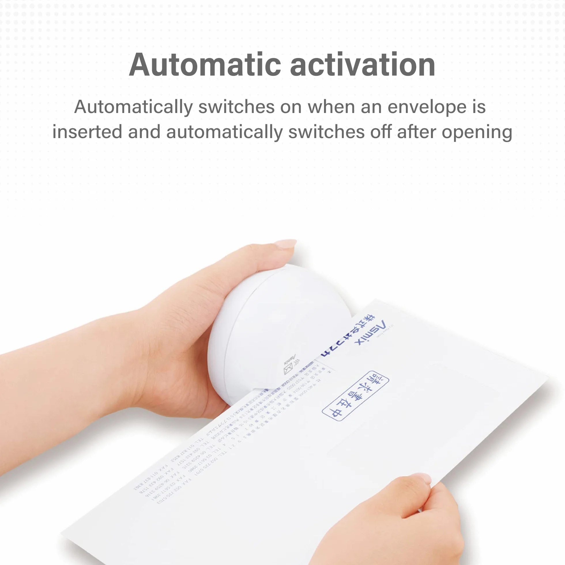 Asmix Ouvre-lettres électrique LO85W blanc ouvre-enveloppes