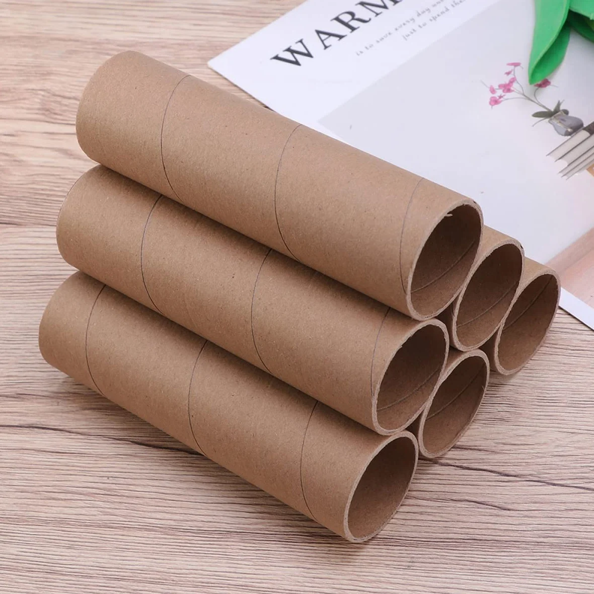 EXCEART 30 Pièces Tubes d'Expédition en Carton Kraft Ronds pour Artisanat et Affiches