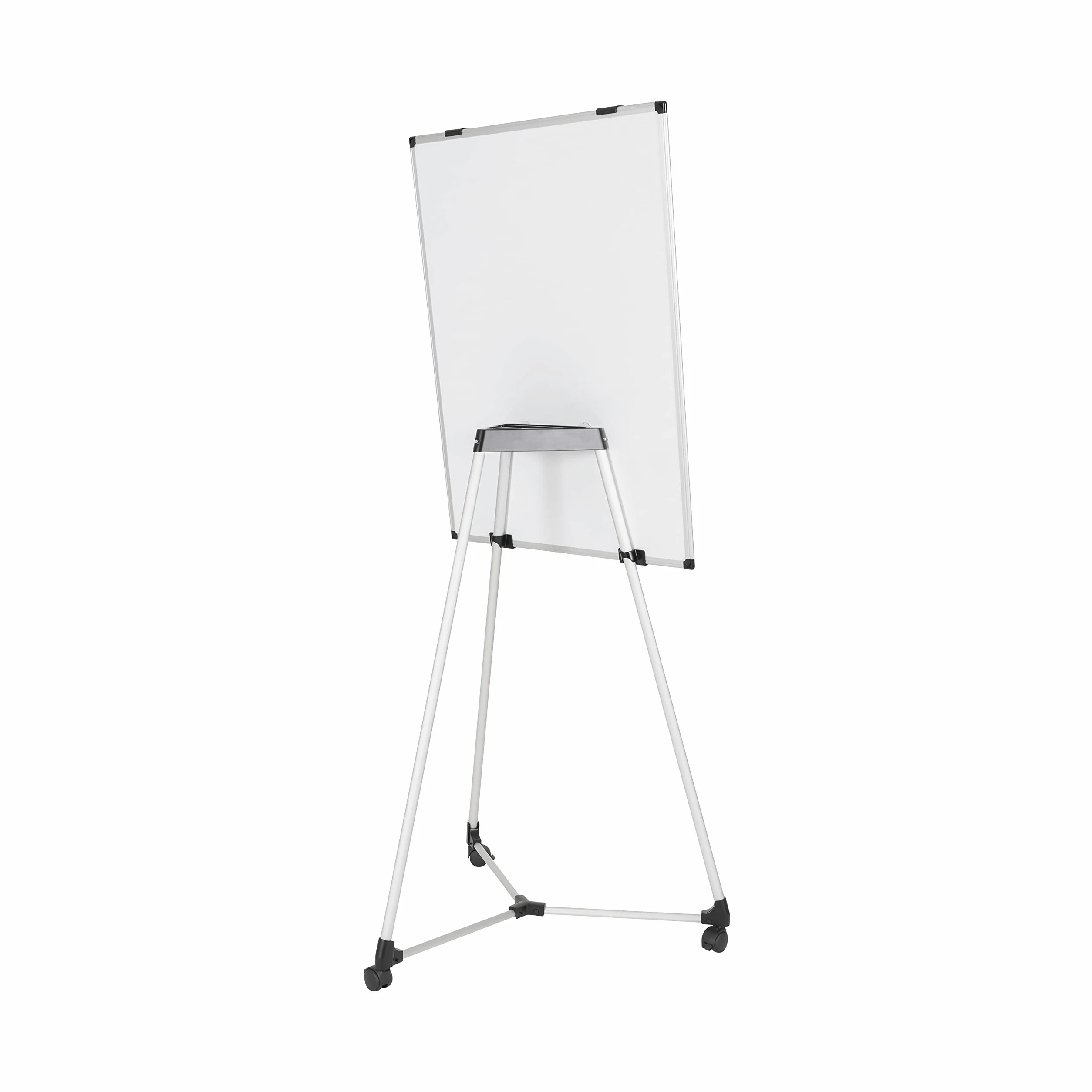 Bi-Office Earth Kyoto Chevalet de Conférence Mobile Magnétique, 70 X 100 cm (Taille Euro), Surface en Acier laqué Effaçable à Sec, Cadre en Aluminium