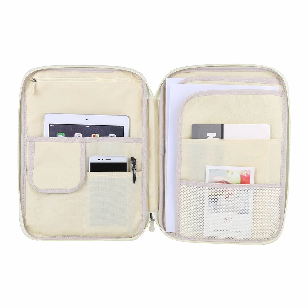 Portfolio Dossier de présentation business Sac de Document A4 Multifonctionnel 35 x 25 x 3,5cm Vert