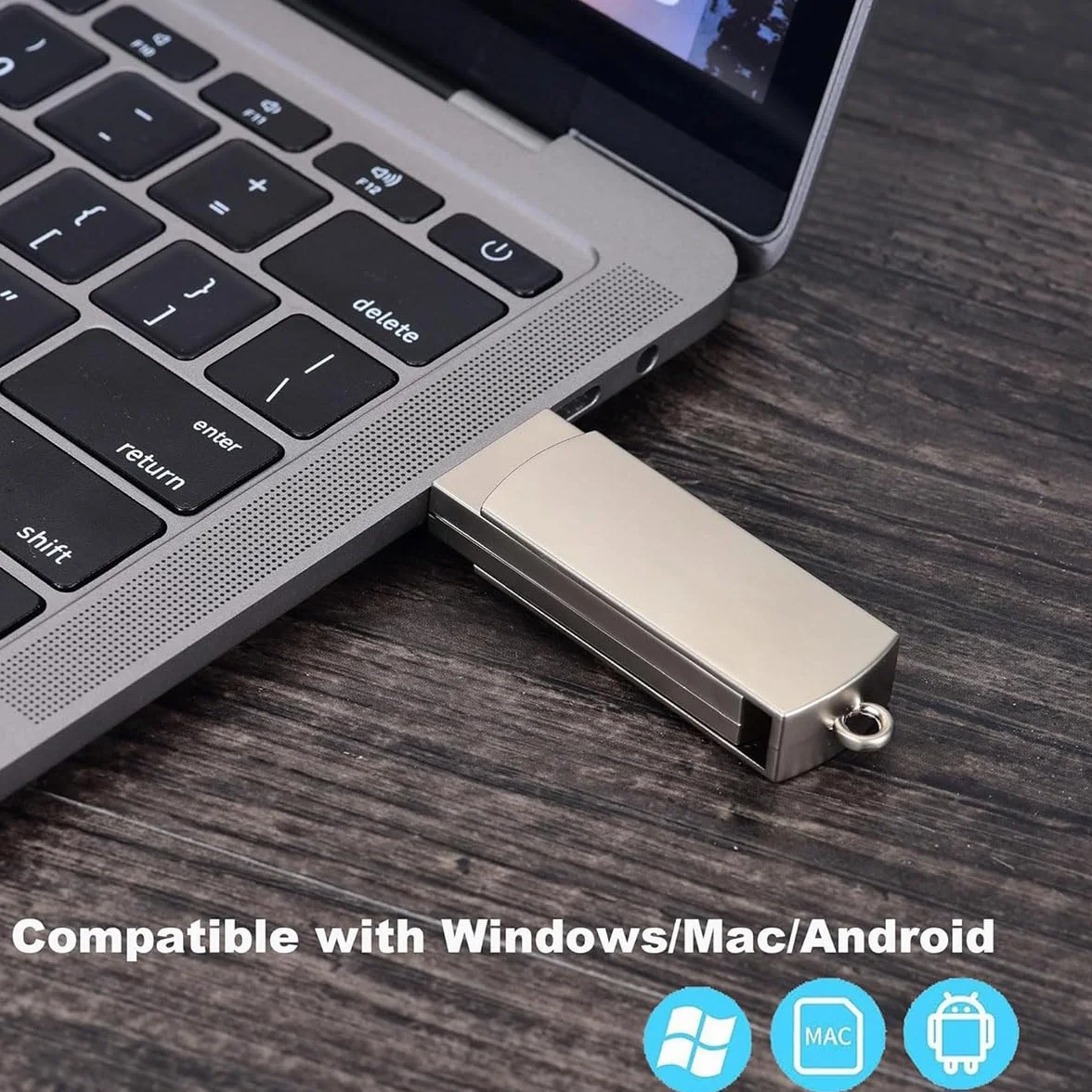 Enregistreur Vocal Clé USB 64G Mini Dictaphone avec Détecteur de Voix pour Conférence
