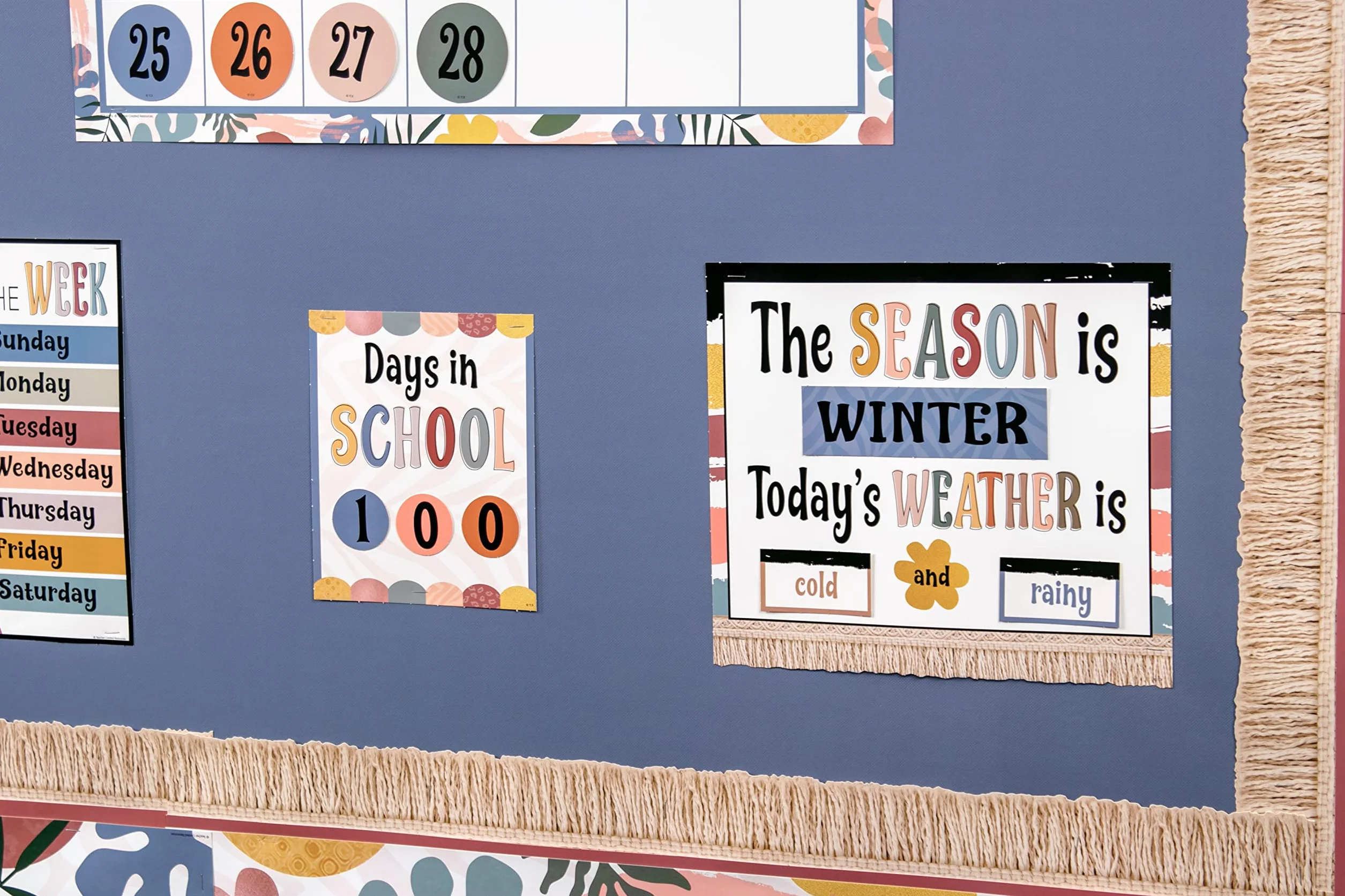 Teacher Created Resources Tableau d'affichage Calendrier Wonderfully Wild