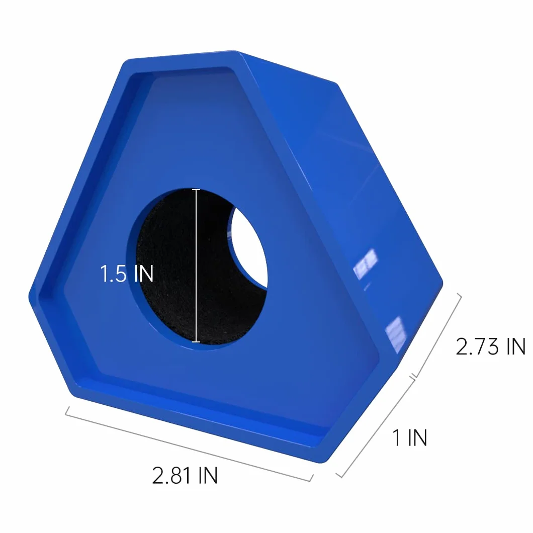 Boîte de microphone personnalisée avec logo cubique hexagonal noir
