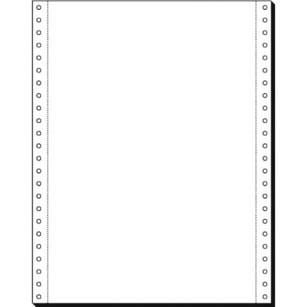 SIGEL - papier listing sans fin, 240 x 12", A4, 1 pli 80 g/m2, en blanc, MP au côté longitudinal Con