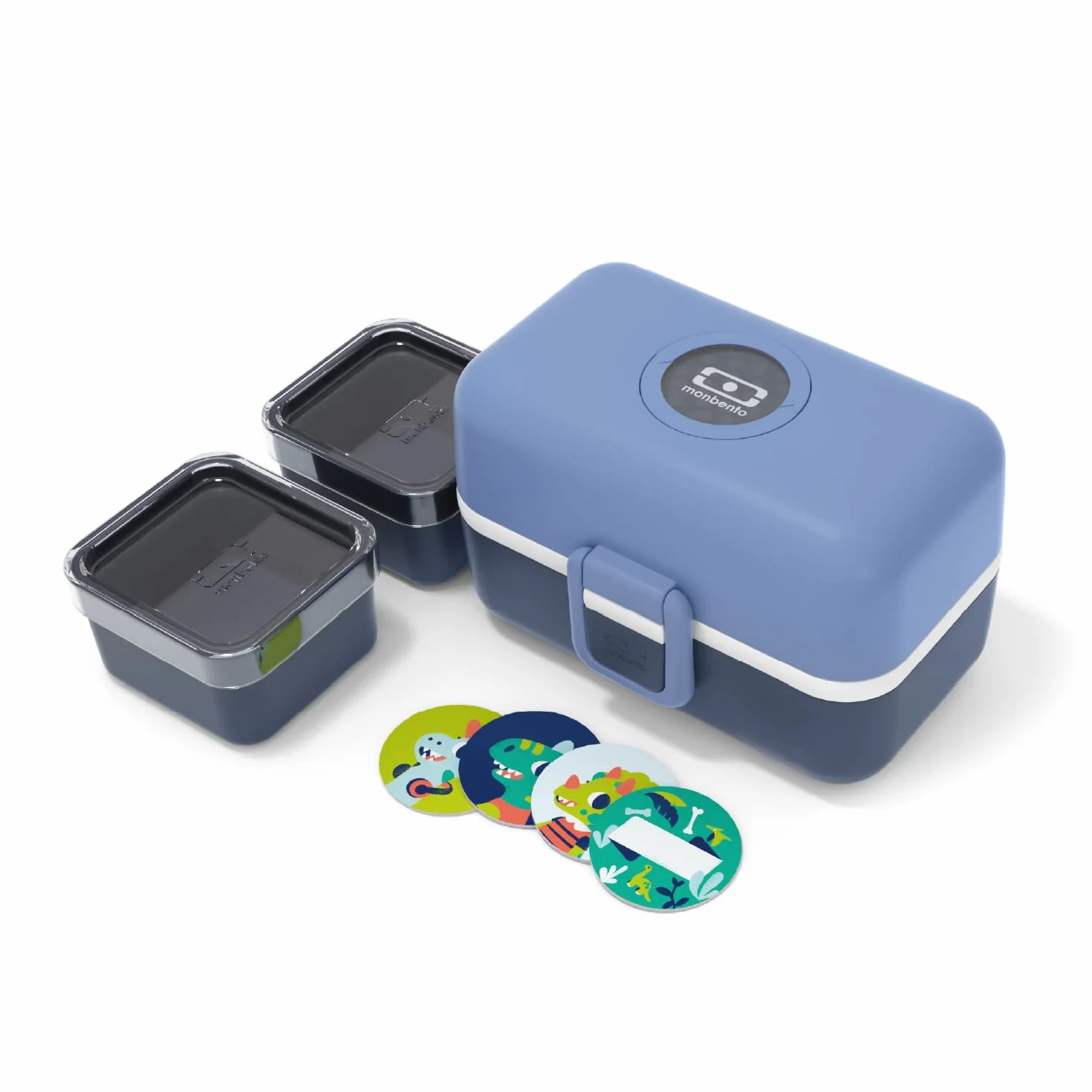 Monbento MB Tresor Infinity Lunch Box Enfant 3 Compartiments Sans BPA Bleu