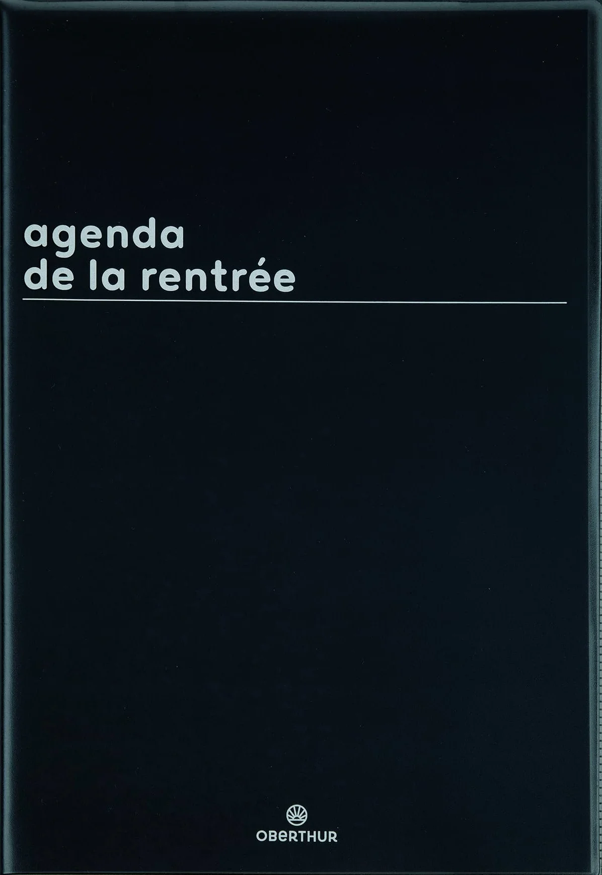 Agenda Semainier de la Rentrée Couverture Boréal Noir 16 x 24 cm Septembre 2026 à 2027 3 Langages