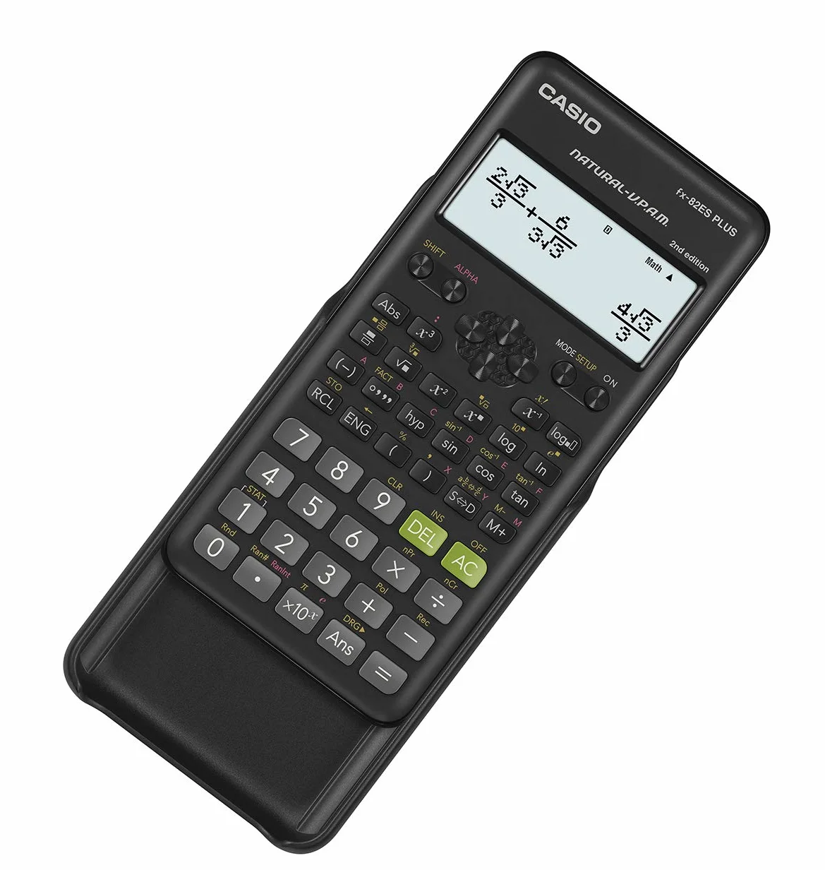 Casio FX-82ES Plus-2 Calculatrice Scientifique 252 Fonctions Noir