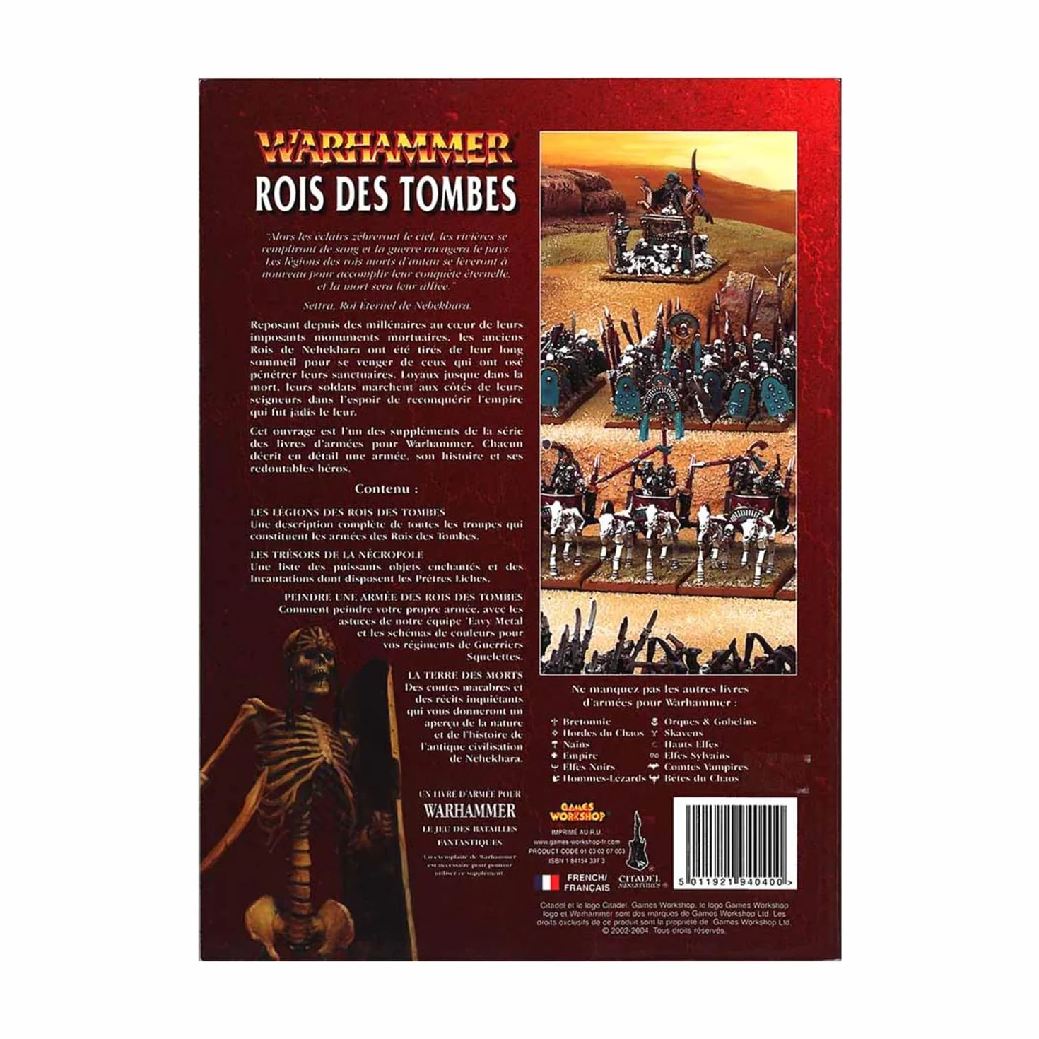 LIVRE D'ARMEE ROI DES TOMBES