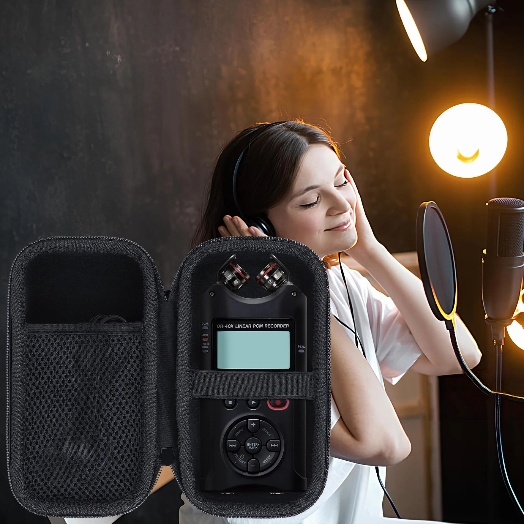 Étui Housse Cas pour Tascam DR-07XP DR-07X DR-40X Enregistreur Audio Numérique