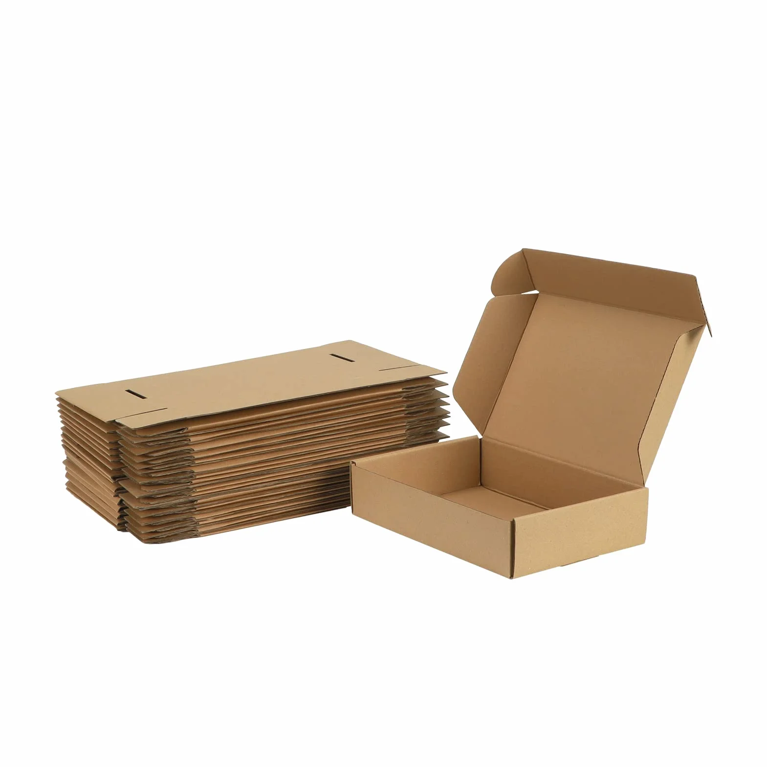 Giftgarden Boîtes d'expédition plates 22,9x15,3x5,1 cm Lot de 20 Carton Marron