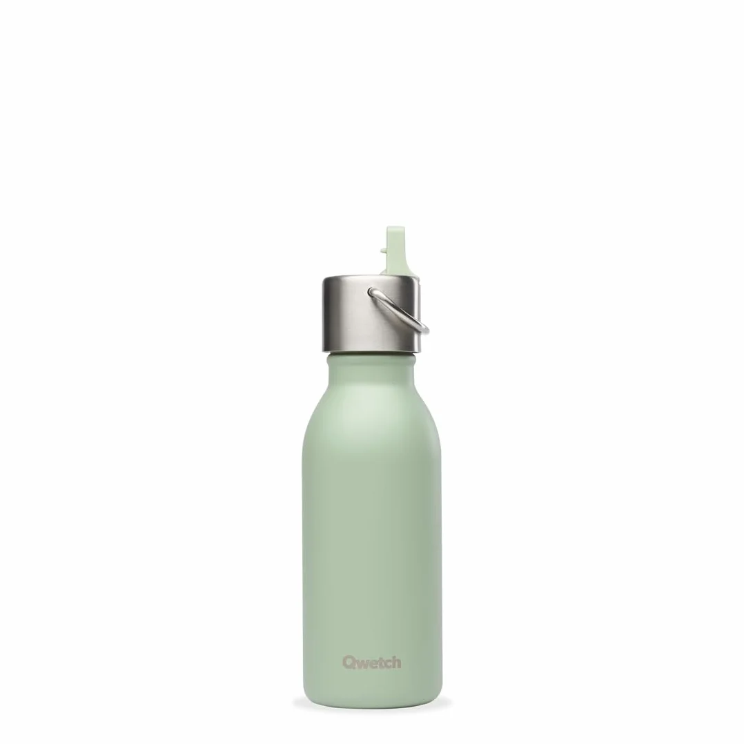 Gourde Enfant Isotherme 350ml Inox Tilleul Bouchon Pipette 24h Froid 12h Chaud Etanche Sans BPA