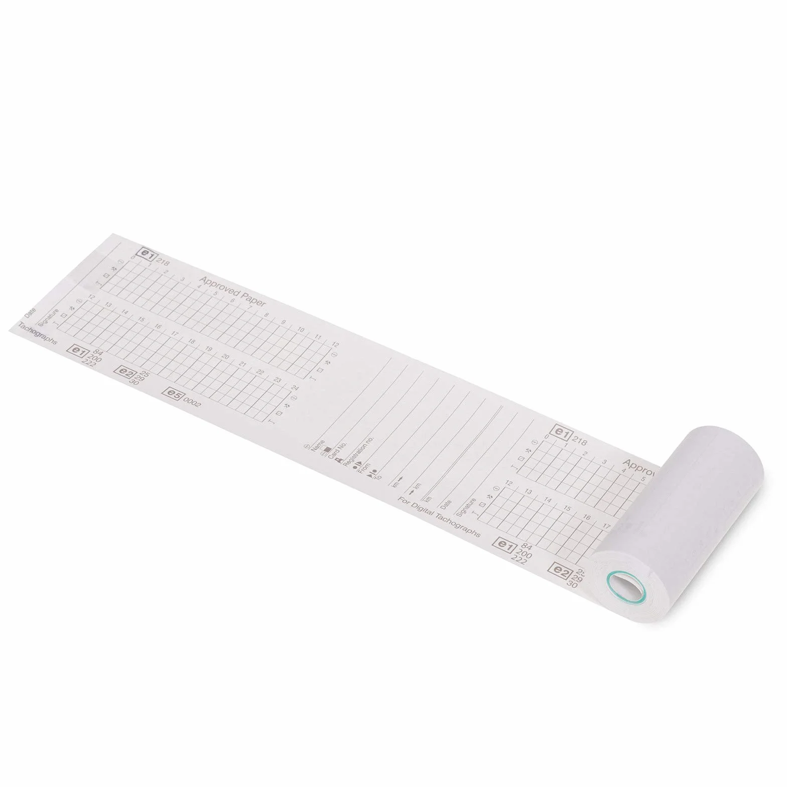 Rouleaux tachygraphe 8m papier thermique 57/28/7 pour camion - Pack de 15