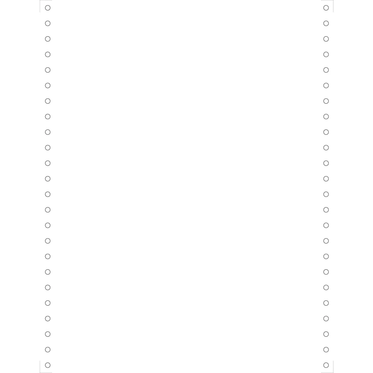 Exacompta - Réf. 65421E - 2000 feuilles de listing blanc 240mm x 12-1 pli papier 70g - Bandes Caroll détachables - Microperforation 2 côtés - Couleur blanc