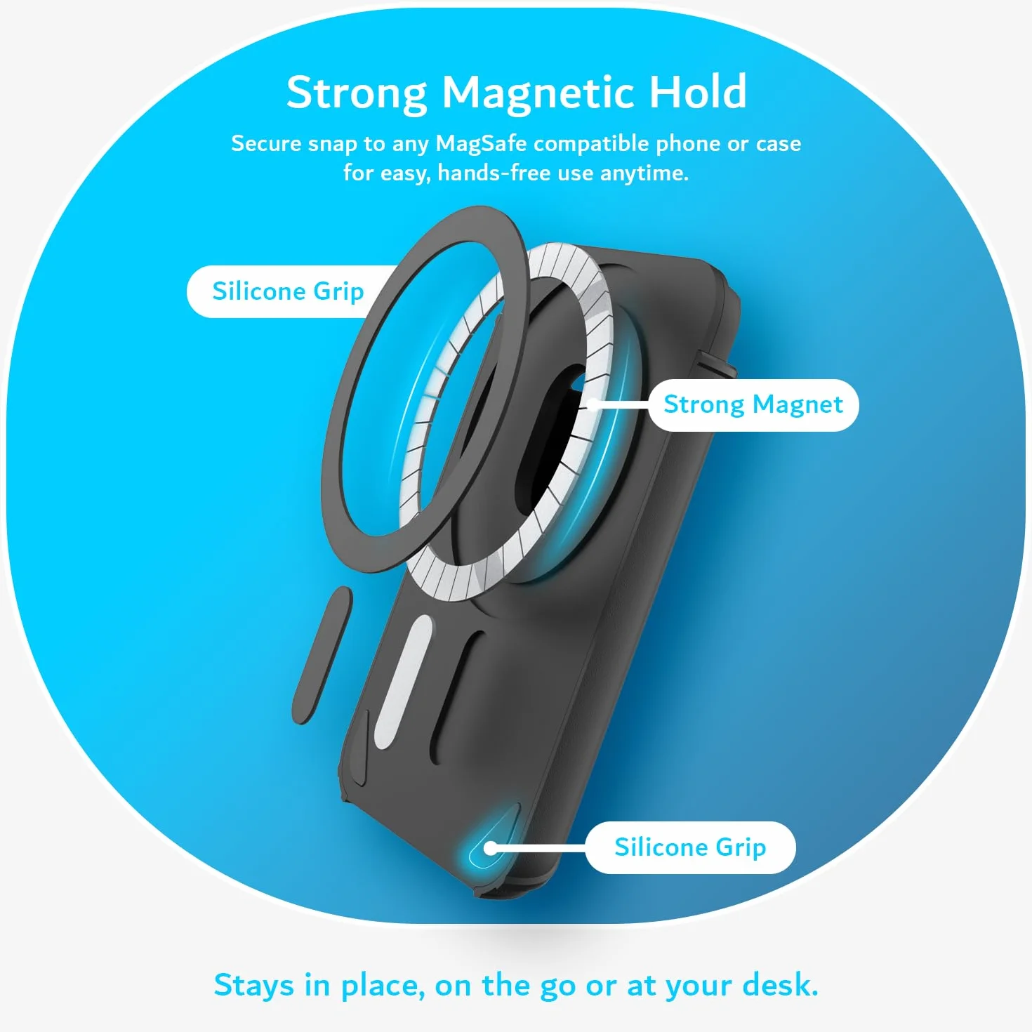 Étui de Protection Magnétique TUDIA pour Enregistreur Vocal PLAUD Note AI - Polycarbonate Rigide Fin (Noir)