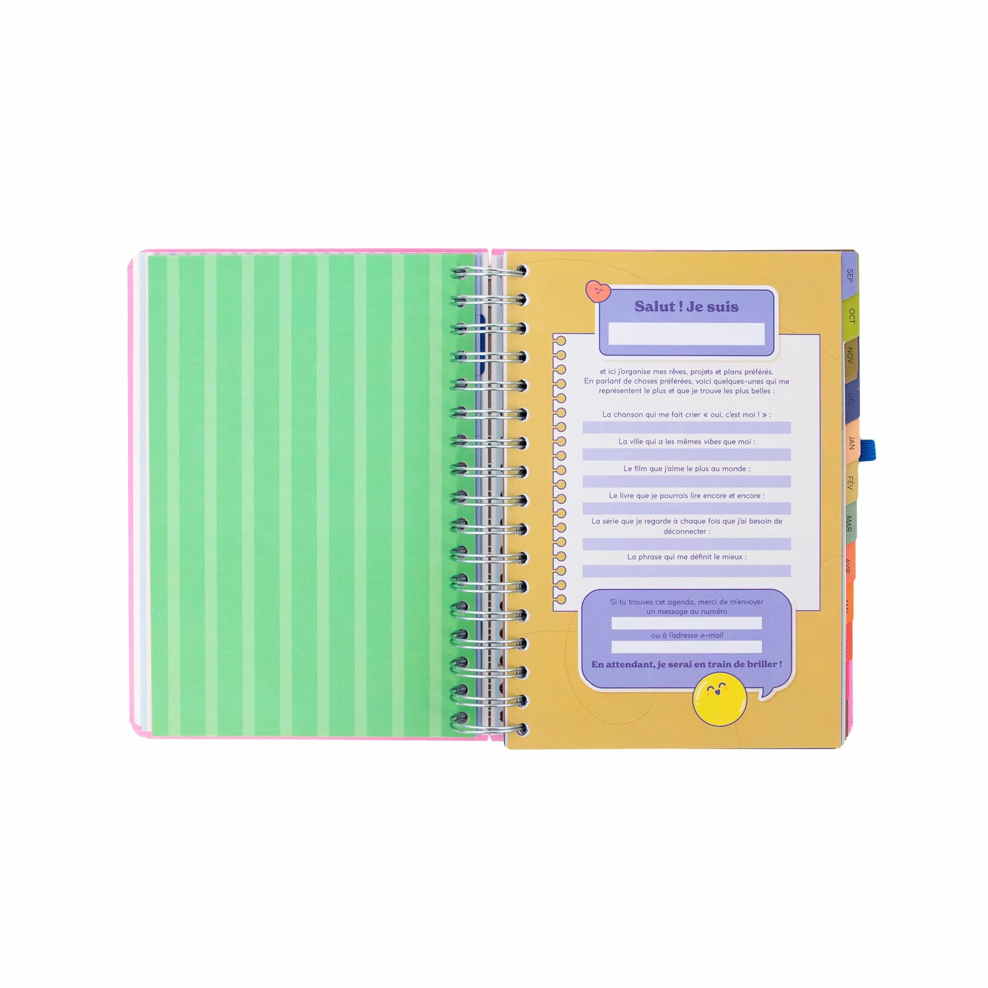 Agenda Mr. Wonderful 2026-27 Journalier Si la vie te donne des citrons