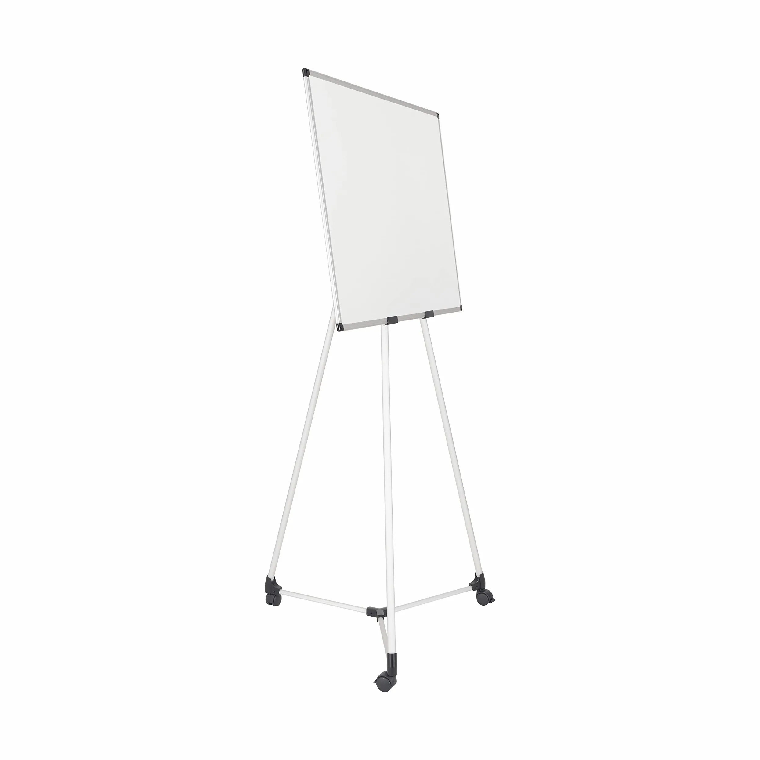 Bi-Office Earth Kyoto Chevalet de Conférence Mobile Magnétique, 70 X 100 cm (Taille Euro), Surface en Acier laqué Effaçable à Sec, Cadre en Aluminium