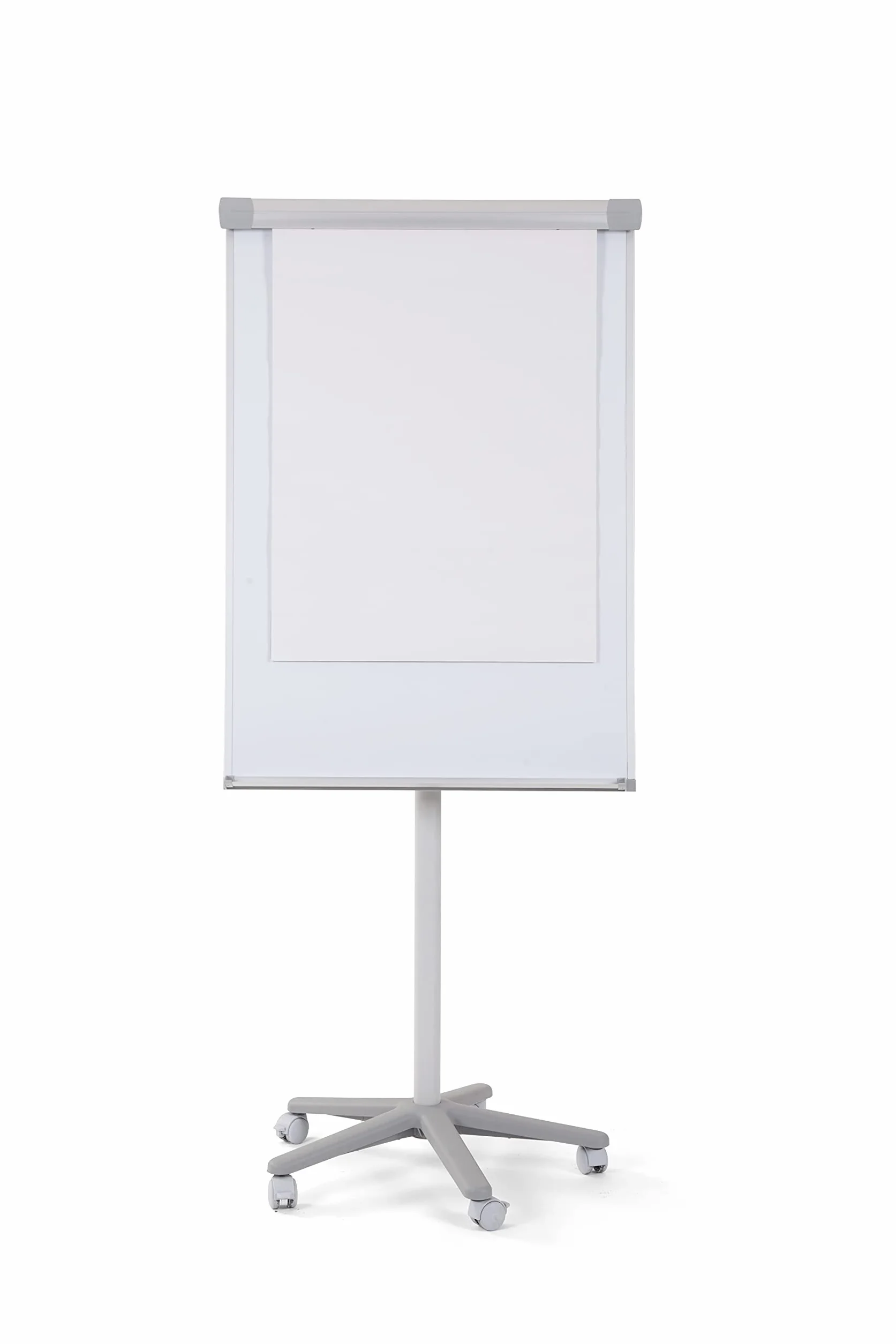 Bi-Office Chevalet de Conférence Mobile Smart, Magnétique, Gris, Cadre Aluminium 70X100 cm